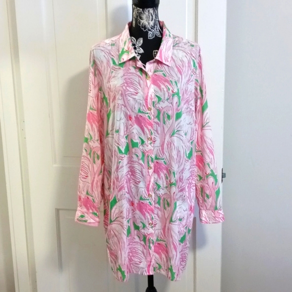 🦩HTF Lilly Pulitzer🦩 - Jupiter Island Tunic - Picture 1 of 16